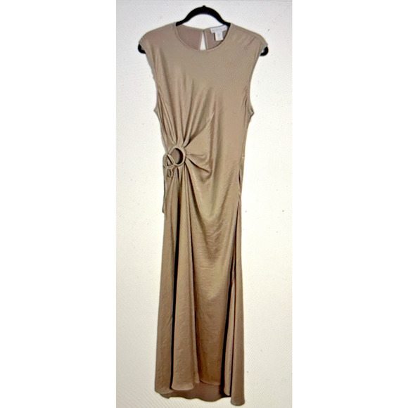 House of Harlow 1960 Maxi Dress Sleeveless w/open hole with ruching MSRP $280 - Picture 1 of 5